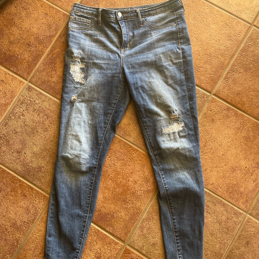 Mossimo high rise jegging size 12/31r with power stretch in guc